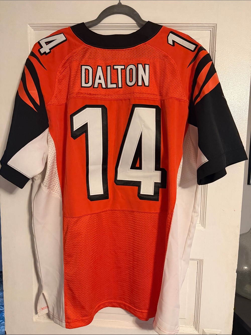 Nike Cincinnati Bengals #14 Orange Black White Football Jersey - Picture 3 of 4